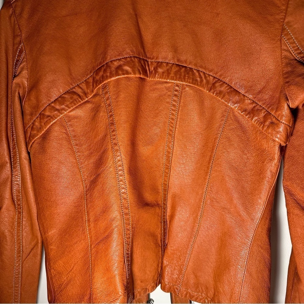 Danier leather tab moto jacket women’s size xs - Picture 9 of 9